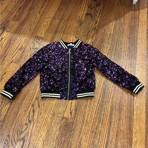 Truly Me Purple Sequin Jacket